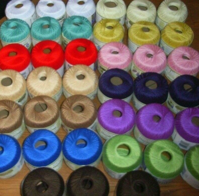 Lot Of 3 Balls, Bernat Handicrafter Crochet Thread, 3 Oz Size 5, You Pick Color