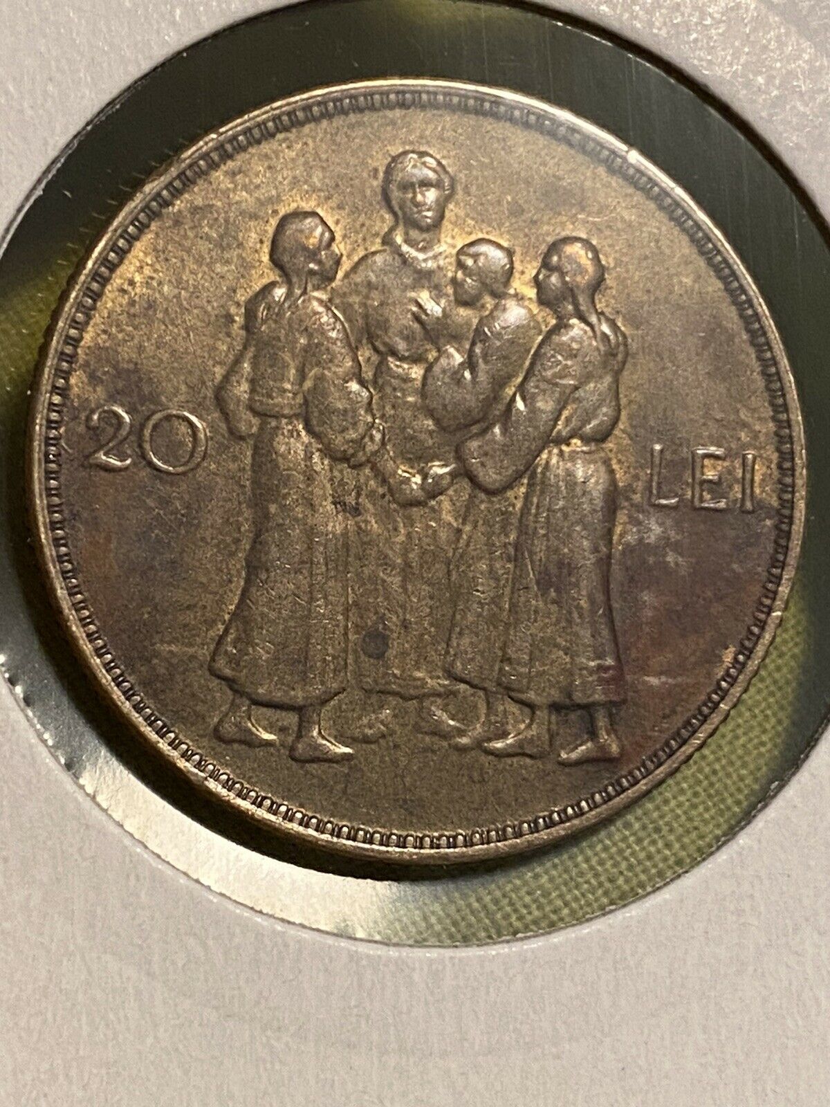 Romania 20 Lei 1930, Hora, King Mihai I, London Mint