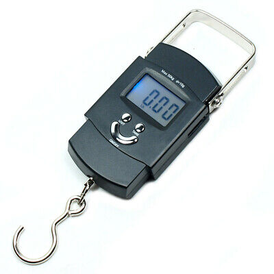 Digital Hanging Scale 50kg 110lbs X 0.02lb Travel Luggage Scale Fishing Scale