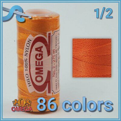 Nylon No.2 - Omega | 100% Nylon String Cord For Fine Crochet | Strong Mexican Th