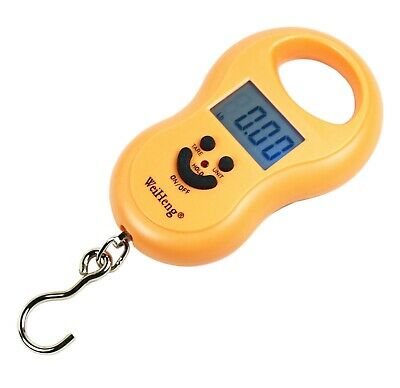 50kg / 5g-10g Portable Digital Hanging / Fishing Scale With Lighted Lcd Display