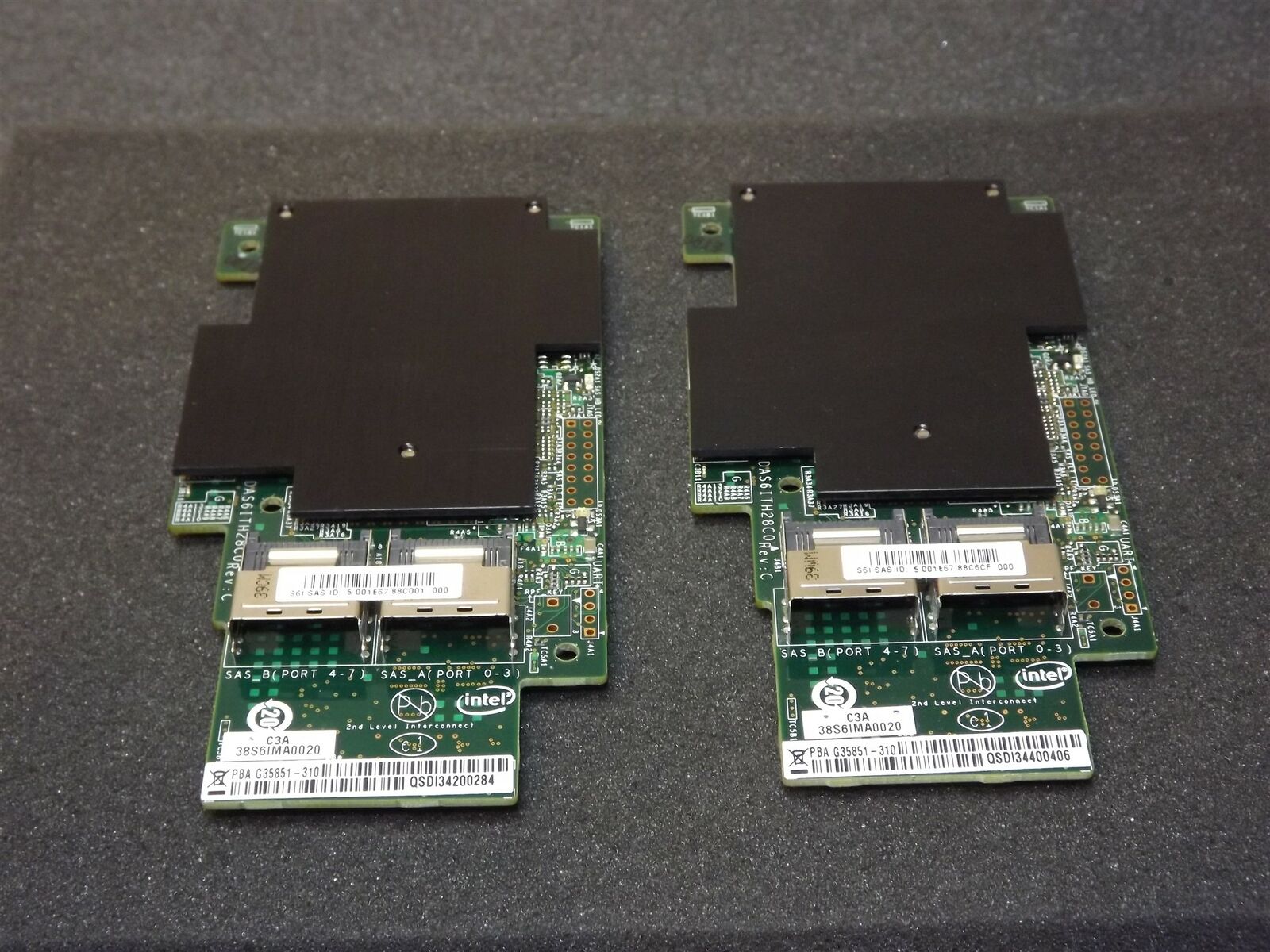Lot X2 Intel G35851-310 Integrated Raid Adapter Modules