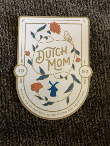 Dutch Bros Brothers Rare Sticker Mother’s Day Mom May 2020 Roses Windmill Strong